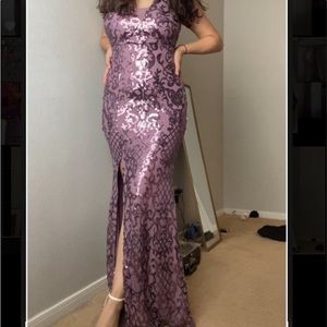 Purple prom dress